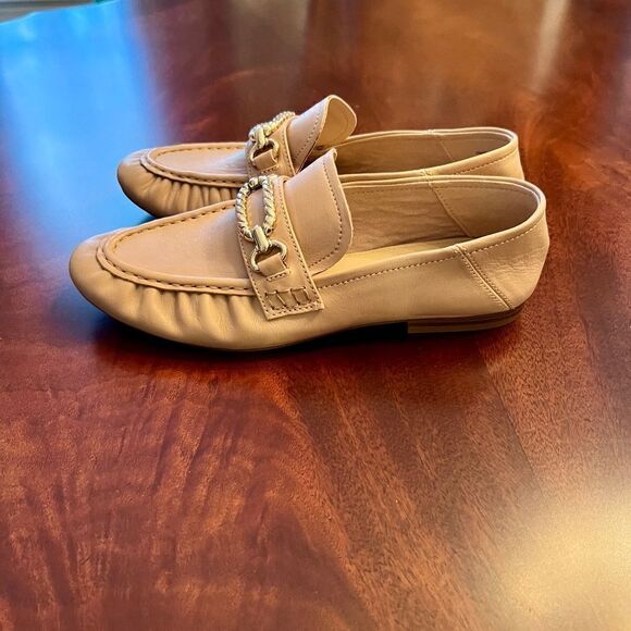 EEUC Women's Aldo Hellen Buttery Leather Loafers Flats Shoes in Nude US Size 7.5 - Picture 3 of 6